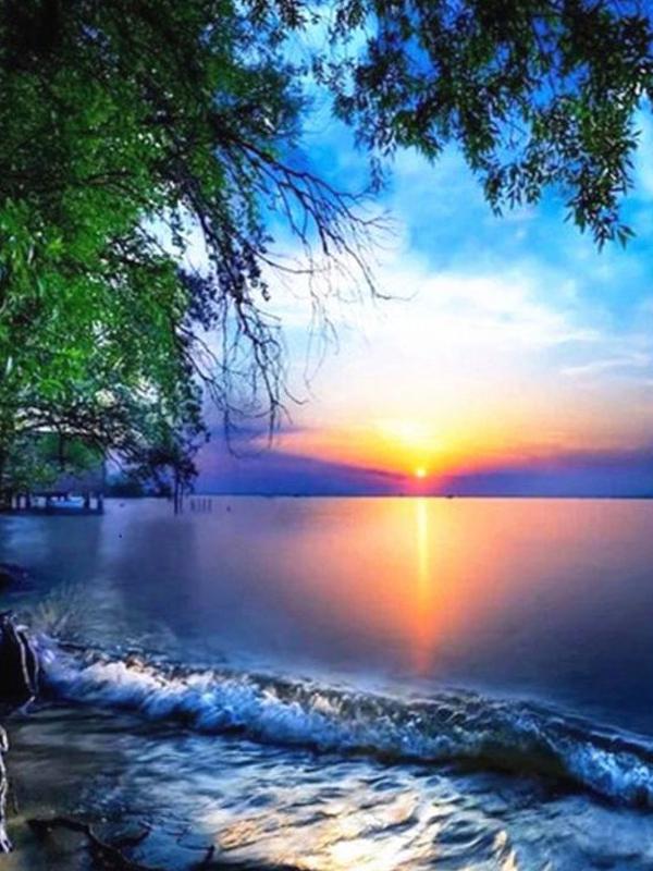 Diamond Painting Landschaft 5D-Diamant-Malerei-Set, Kreuzstich-Diamant-Stickerei 15*20cm