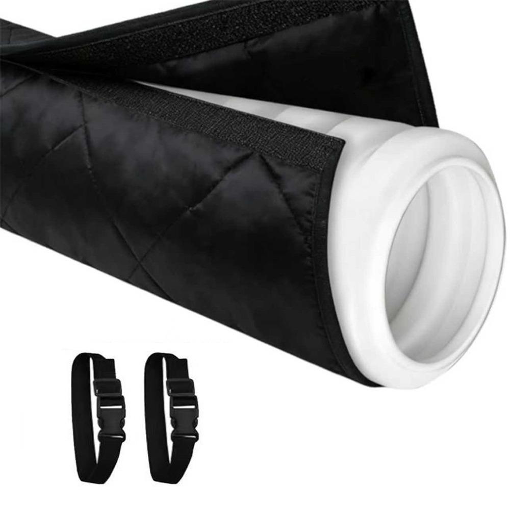 Wasserdichte Klimaanlagen-Schlauchabdeckung Hitzeschutz Abluftschlauch-Wickel Haushaltsgebrauch Black Strap