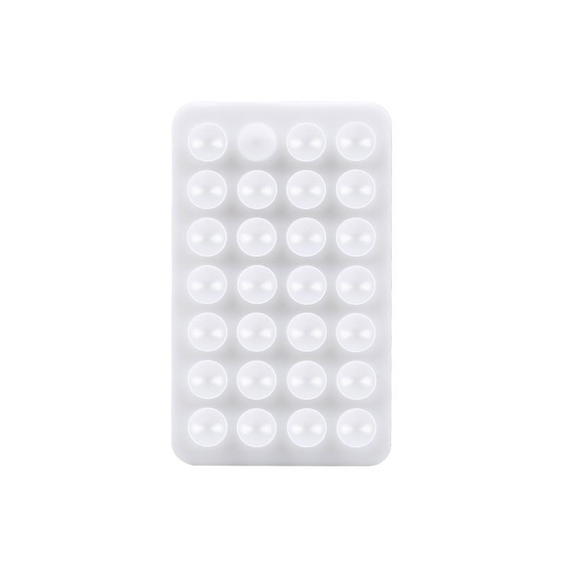 Silikon-Saugnapfhalterung für Handyhüllen, rutschfest, klebrig, für Mobiltelefone, starker Griffhalter für Selfies und Videos weiß