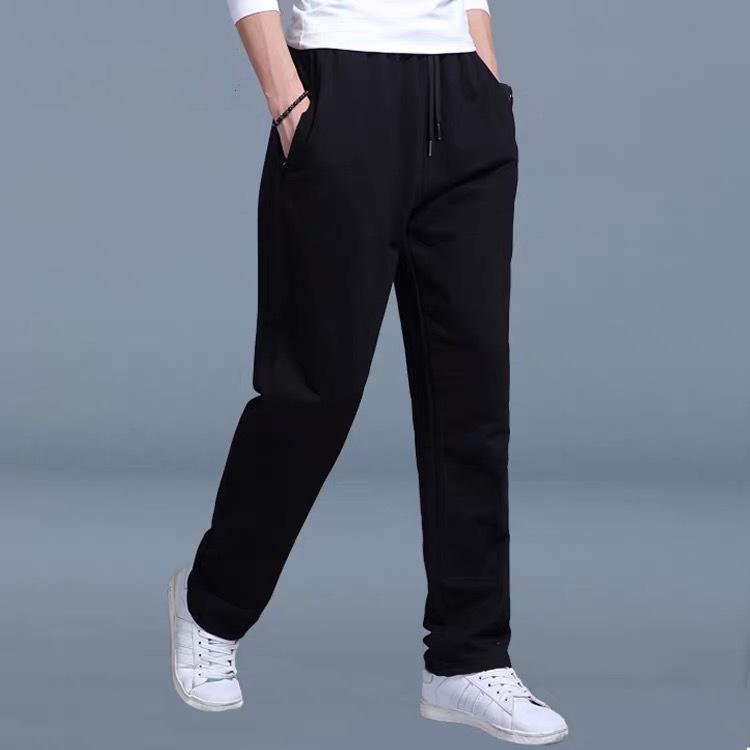 Jogginghose Sport Hosen Männer Laufhose Frühling Sommer Große Größe Lose Beiläufige Schweiß Hosen Gerade Jogging Hosen Männer XXXL schwarz