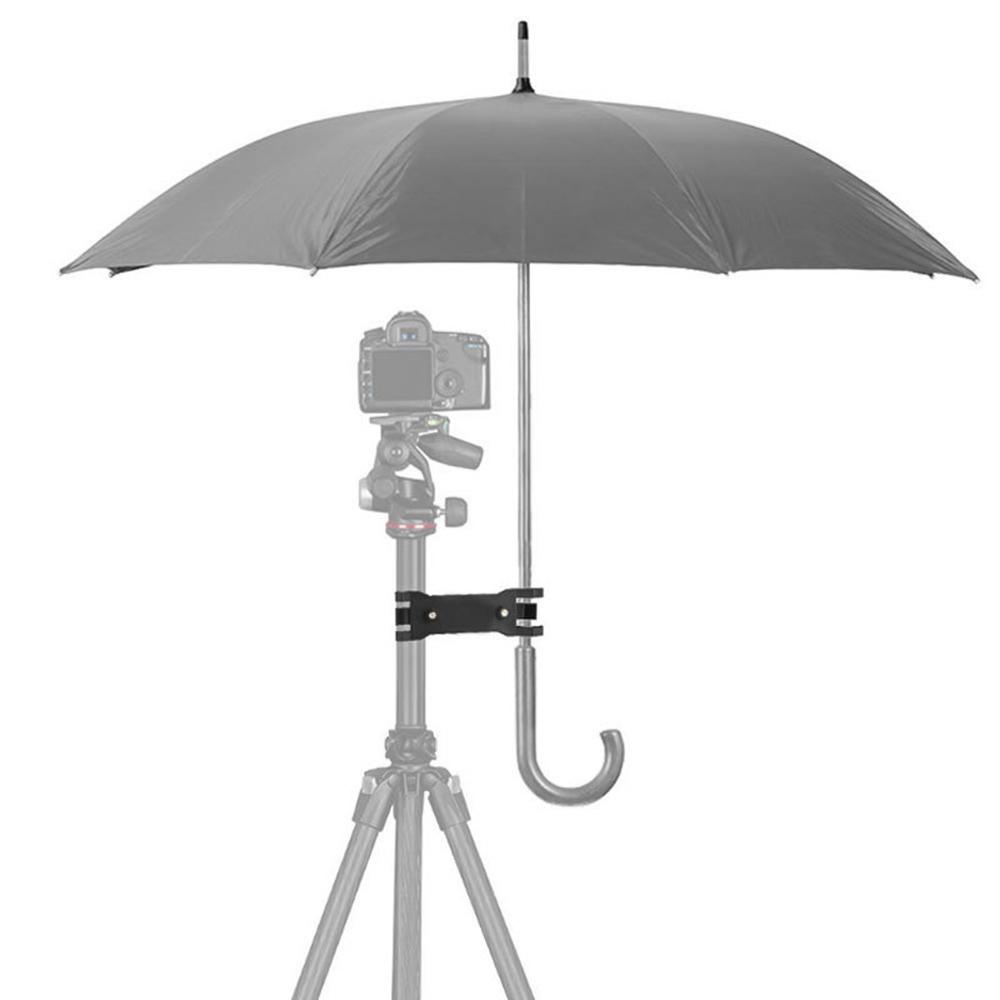 Fotografie Stativ Regenschirm Klemme Regenschirm Halter für Kamera Stativ Fotografie Outdoor Clip schwarz