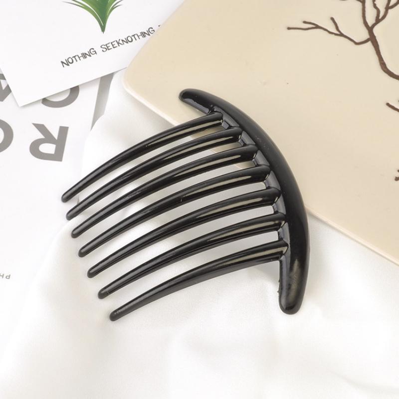 Schwarze Haarnadeln für Mädchen, Haargabel, Frauen, Pferdeschwanz, Haarkämme, Volumeneinsätze, Haarspange, Haar-Styling-Tool, Bouffant-Haar-Zubehör 8*10cm