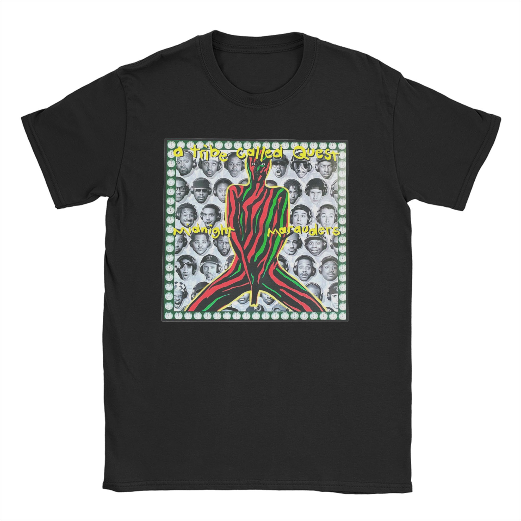Herren Damen De La Soul ATCQ A Tribe Called Quest T-Shirts Reine Baumwollkleidung Vintage Kurzarm T-Shirts Übergröße T-Shirts S