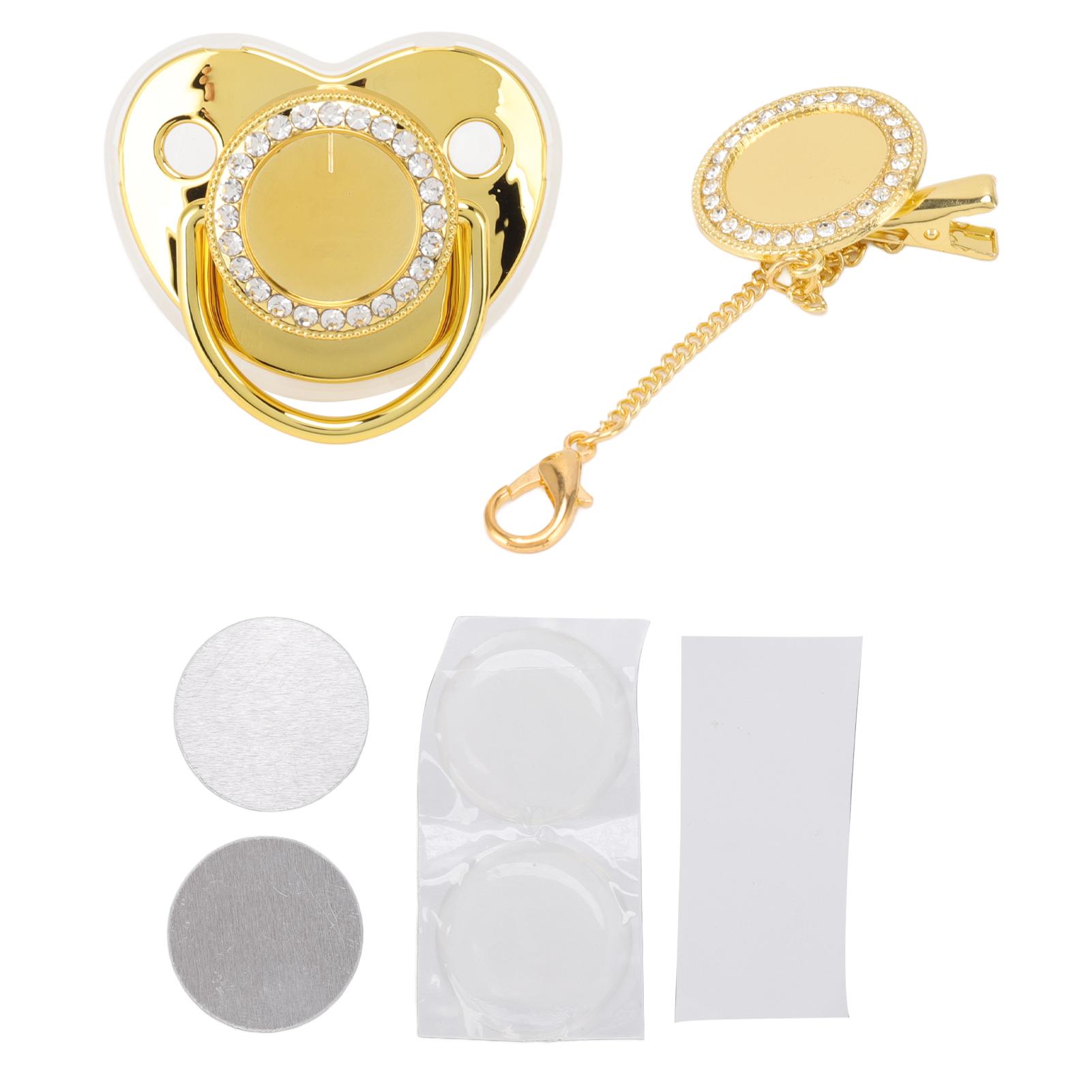 Baby Schnuller Stilvolle Toxic Freies DIY Foto Dekoration Infant Bling Schnuller Clip Set für Neugeborene