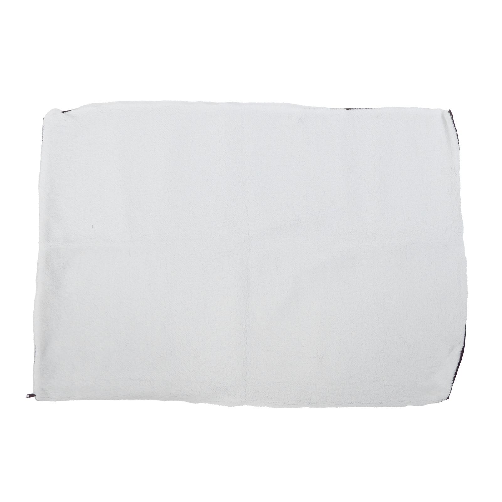 Haustier Heizkissen Rutschfest Abnehmbar Isolierung Warme Decke für Haustierhaus Hundehütte(Weiß 90x64cm)