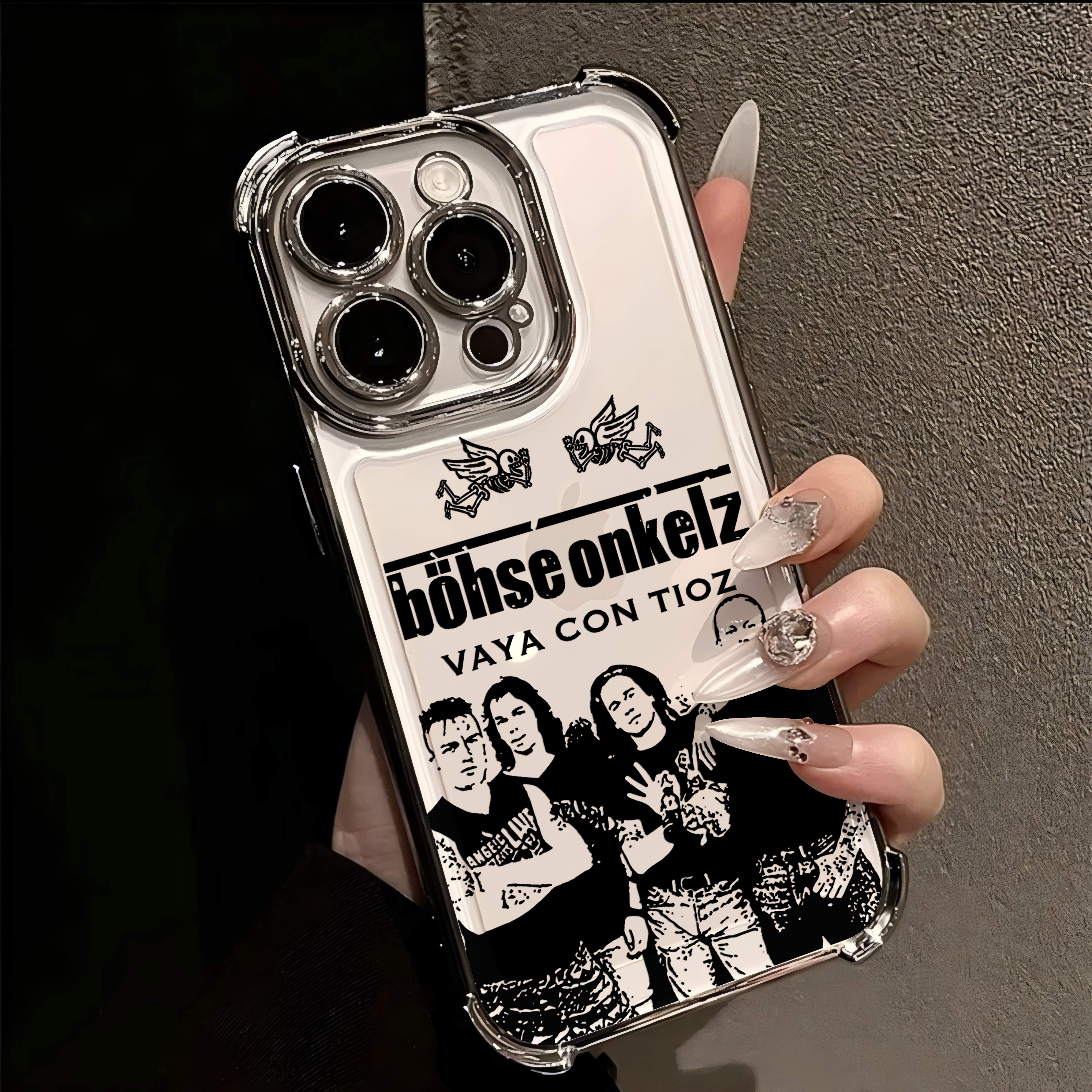 Heißes Rockband B-Böhse Onkelzs Galvanisiertes Handyhülle Für IPhone 17 16e 16 15 14 13 12 11 Pro Max X XSMax 7 8 Mini Air Plus Sturzfest iPhone 17 Air