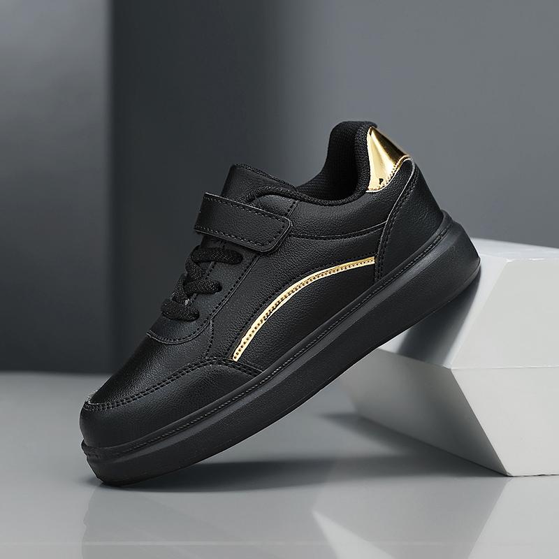 Kinderschuhe Kinder Sneaker Rutschfest Leichtgewicht Sportschuhe Kinderschuhe Qualität Walking Sneaker für Jungen Mädchen Skateschuhe 38 schwarz