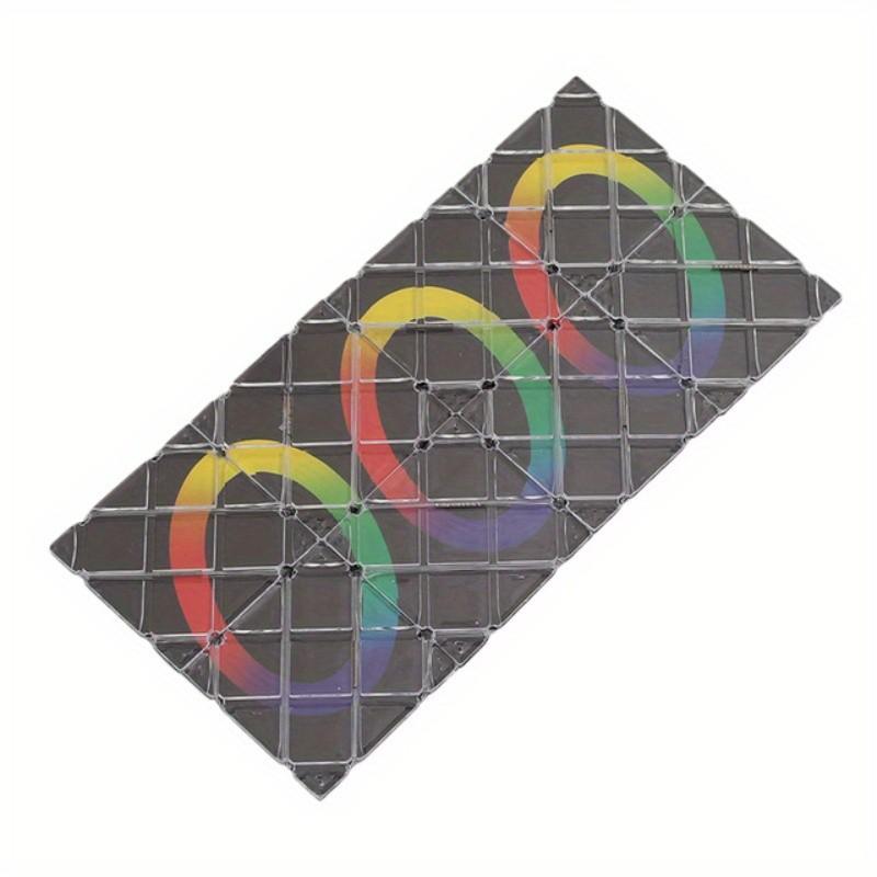 1 stück Twisty Cubo Magier Professioneller Würfel Klassisches Spielzeug Würfel Puzzle 8 Panels Klapp Puzzle Würfel Montessori spielzeug Pädagogisches früherziehung spielzeug schwarz