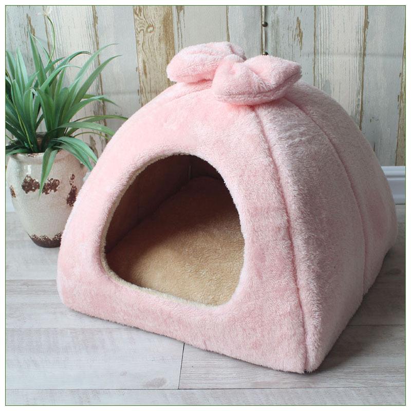 Winter Warme Haustier Hundehütte Katzenbett Matte Herausnehmbares Zwingernest Haustierkorb Weiches Bequemes Kätzchen Schlafendes Haustiernest Katzenprodukt L