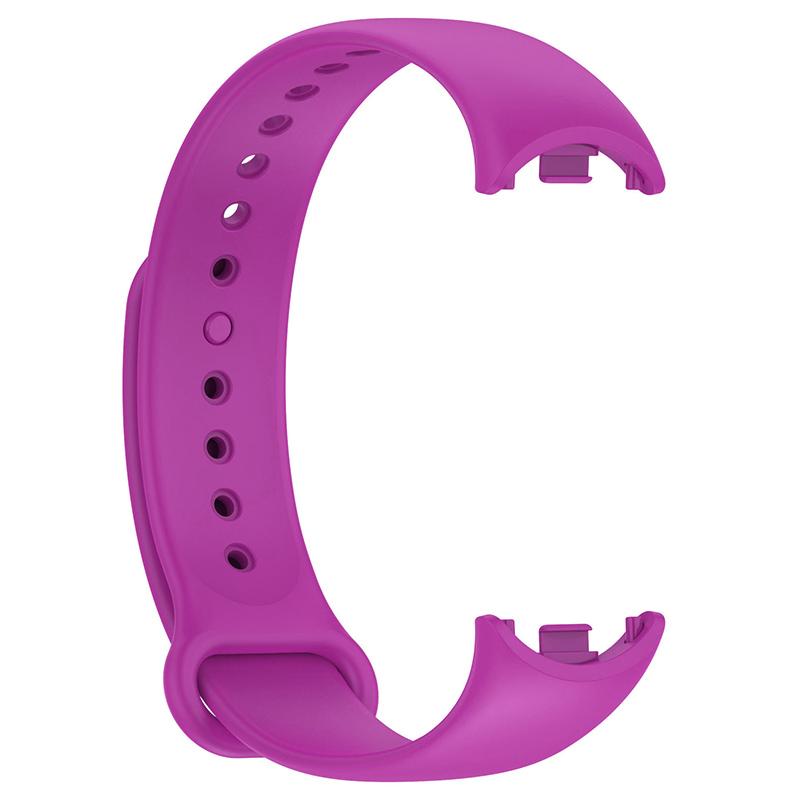 Weiches Silikon-Armband, Ersatz für Xiaomi Mi Band 8, 7, 6, 5, 4, 3, Armband, Smart-Armband, Ersatzzubehör For Mi Band 8 violett
