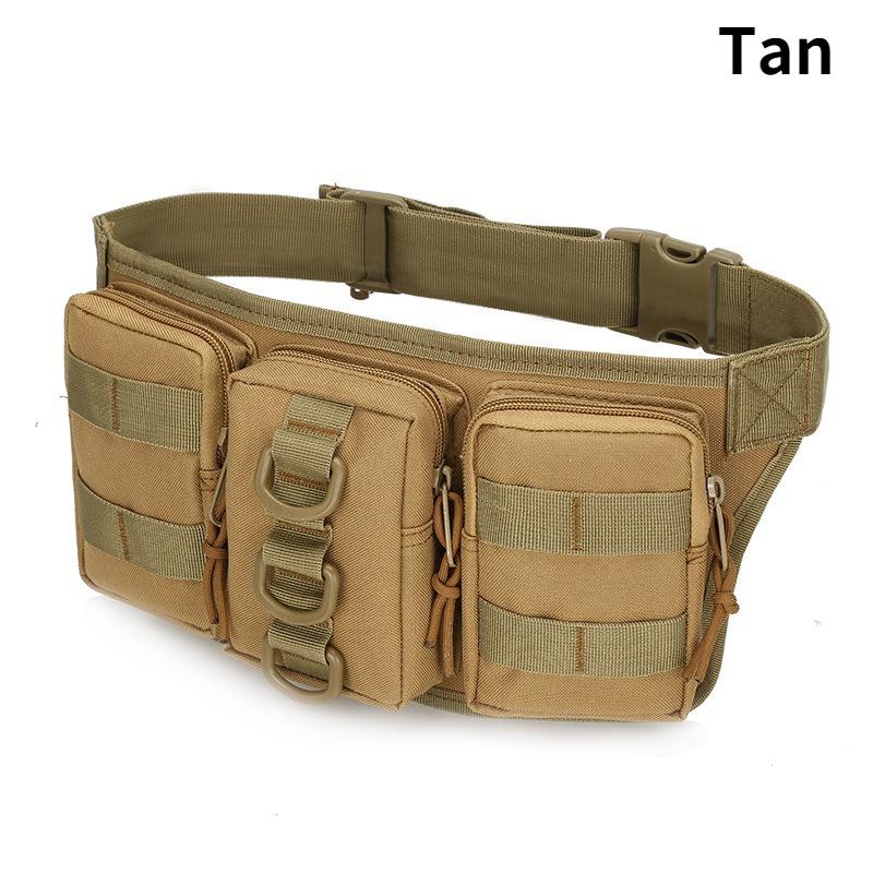 Armee Fan Taktische Tasche Wasserdichte Oxford Tuch männer Taille Tasche Wandern Camping Angeln Outdoor Sport Tasche Bergsteigen Pack hellbraun