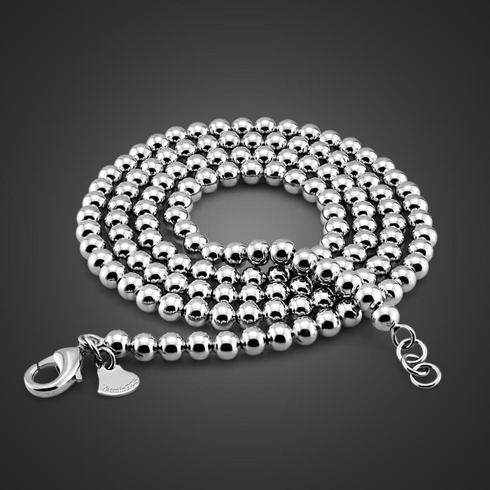 Unisex-Halskette aus 925er-Sterlingsilber, Vintage-Stil, Perlenketten, Halsreifen, Halskette, weitere Größen, massiver Silberschmuck 6MM  56CM silber