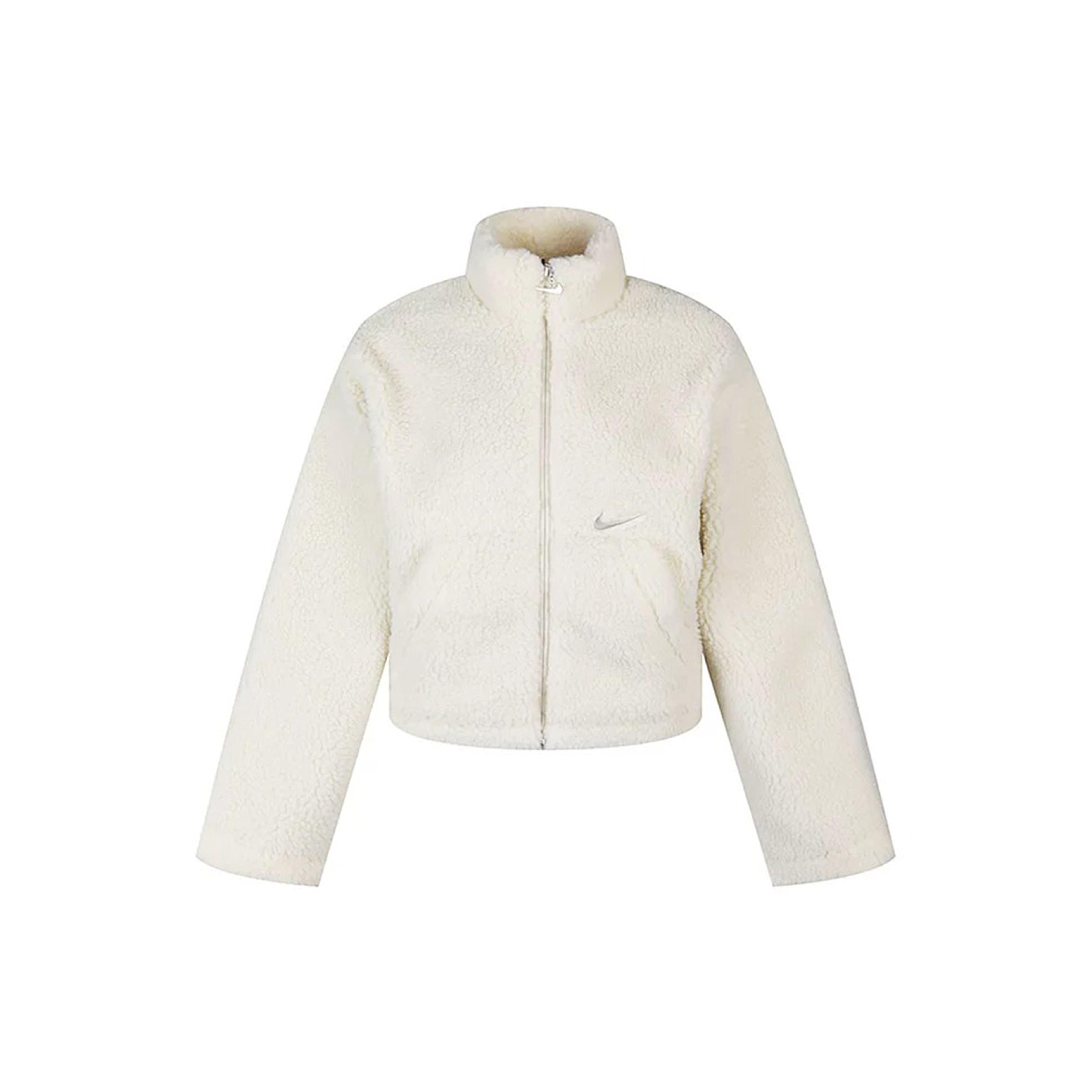 Nike Swoosh Sherpa Warme Winddichte Jacke Damen Jacken Weiß CU6640-238 M