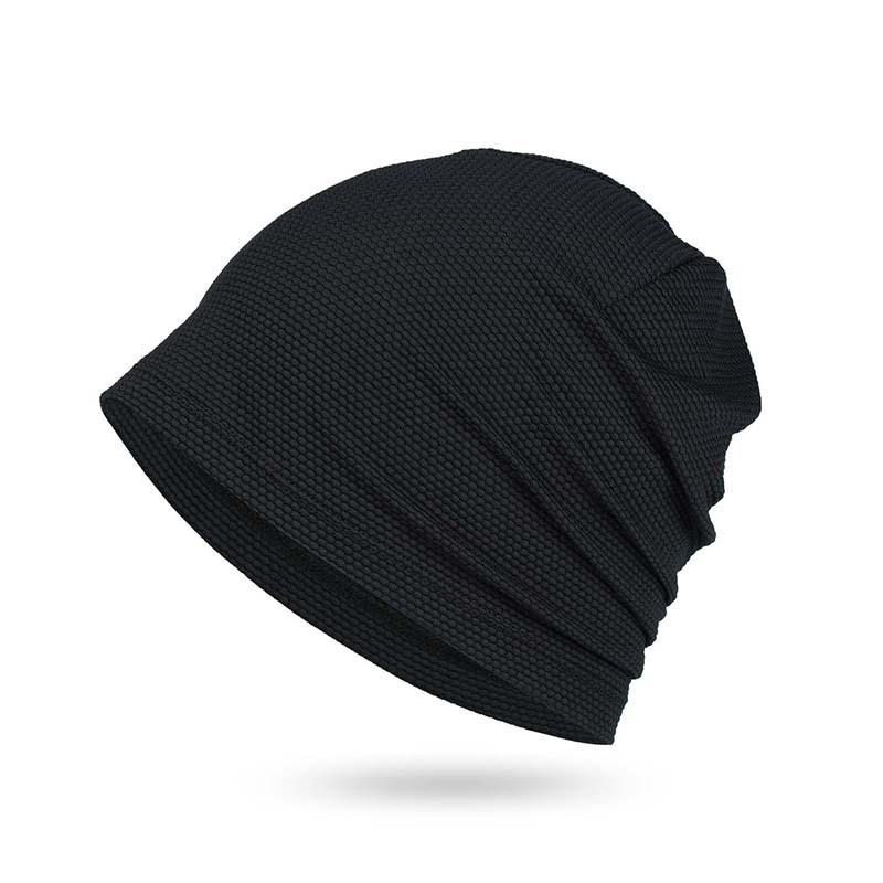 Hochwertige dunkelgraue Kopfbedeckung Bandana Radfahren Sport Kaltkappe Laufen Saugfähige atmungsaktive Mütze Radfahren Stacked Cap Dünn Sommer schwarz