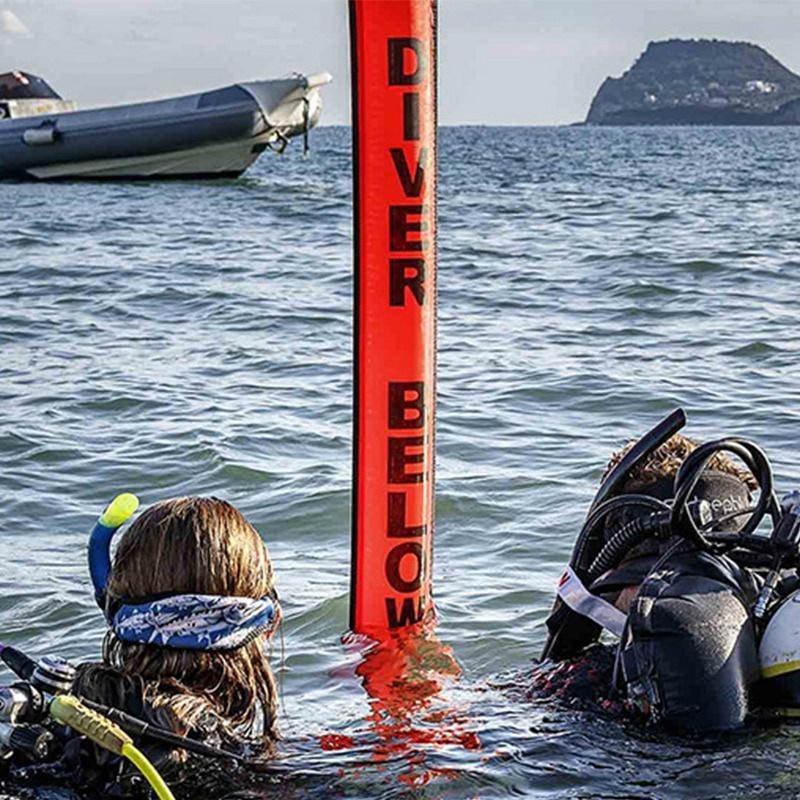 1,2 m 1,5 m 1,8 m Boje Bunte Sichtbarkeit Sicherheit Aufblasbare Scuba Tauchen SMB Oberfläche Signal Marker Boje Zubehör 1.2M rose rot