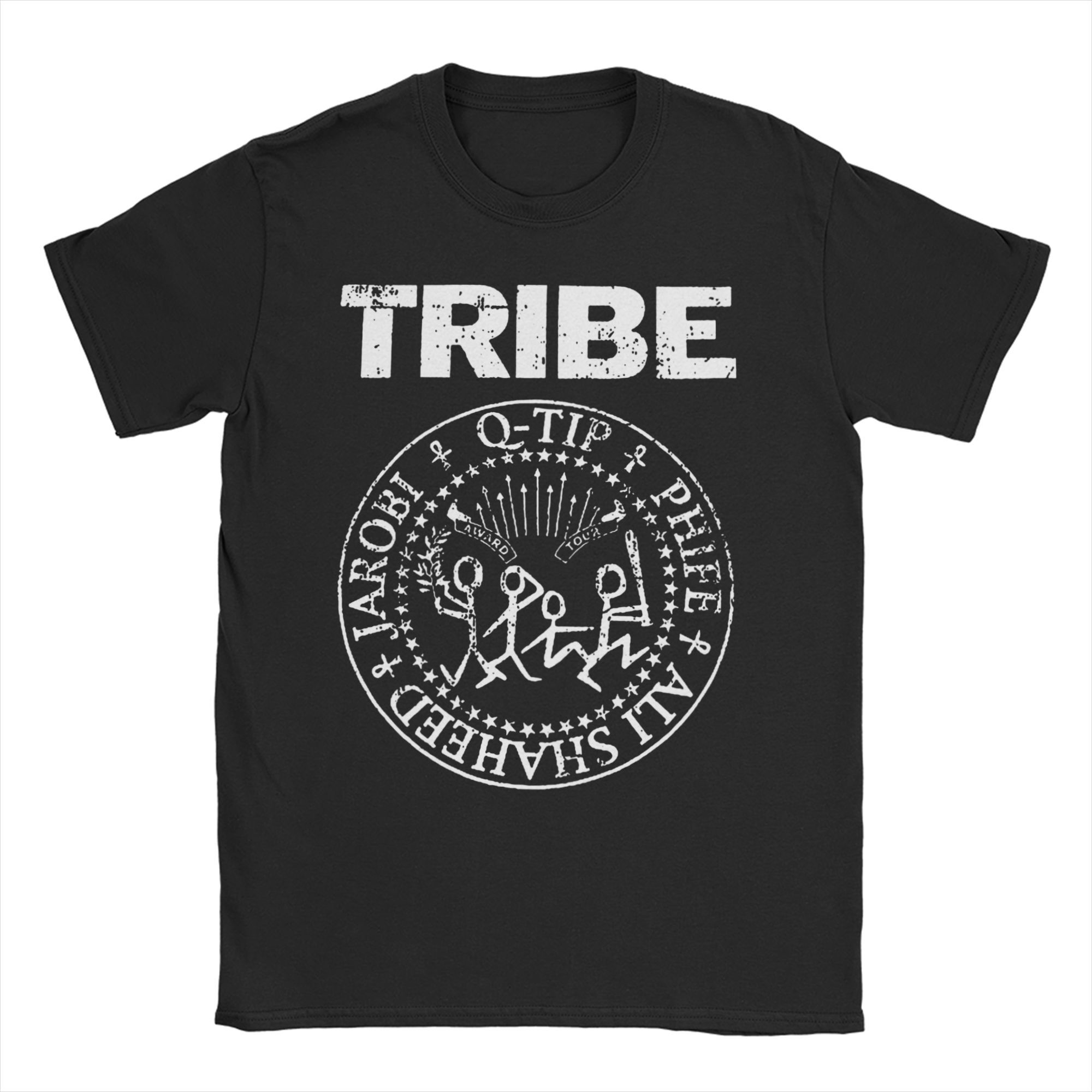 Herren Damen De La Soul ATCQ A Tribe Called Quest T-Shirts Reine Baumwollkleidung Vintage Kurzarm T-Shirts Übergröße T-Shirts M