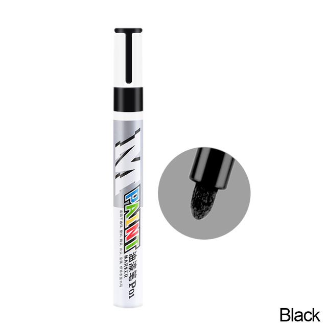 Auto-Kratzer-Reparaturstift, Auto-Ausbesserungslackstift, Füllentferner, Fahrzeugreifen-Lackmarker, klares Kit für die Auto-Styling-Kratzer-Fix-Pflege schwarz