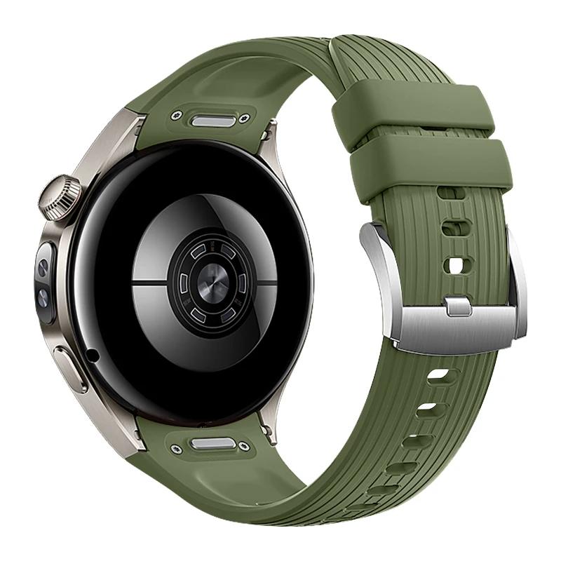 Armband für Huawei Watch 5 46 42mm Drücken Schnellverschluss Silikon Ersatzarmband für Huawei Watch 5 42/46mm Herren Damen Armband Watch 5 46mm