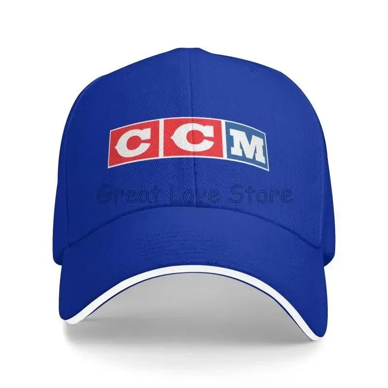 CCM Retro Eishockey Logo Druck Sandwich Baseballkappe Dad Hat Golfhut Outdoor Strand Reise Sonnenschutz Hüte für Damen Herren Adjustable