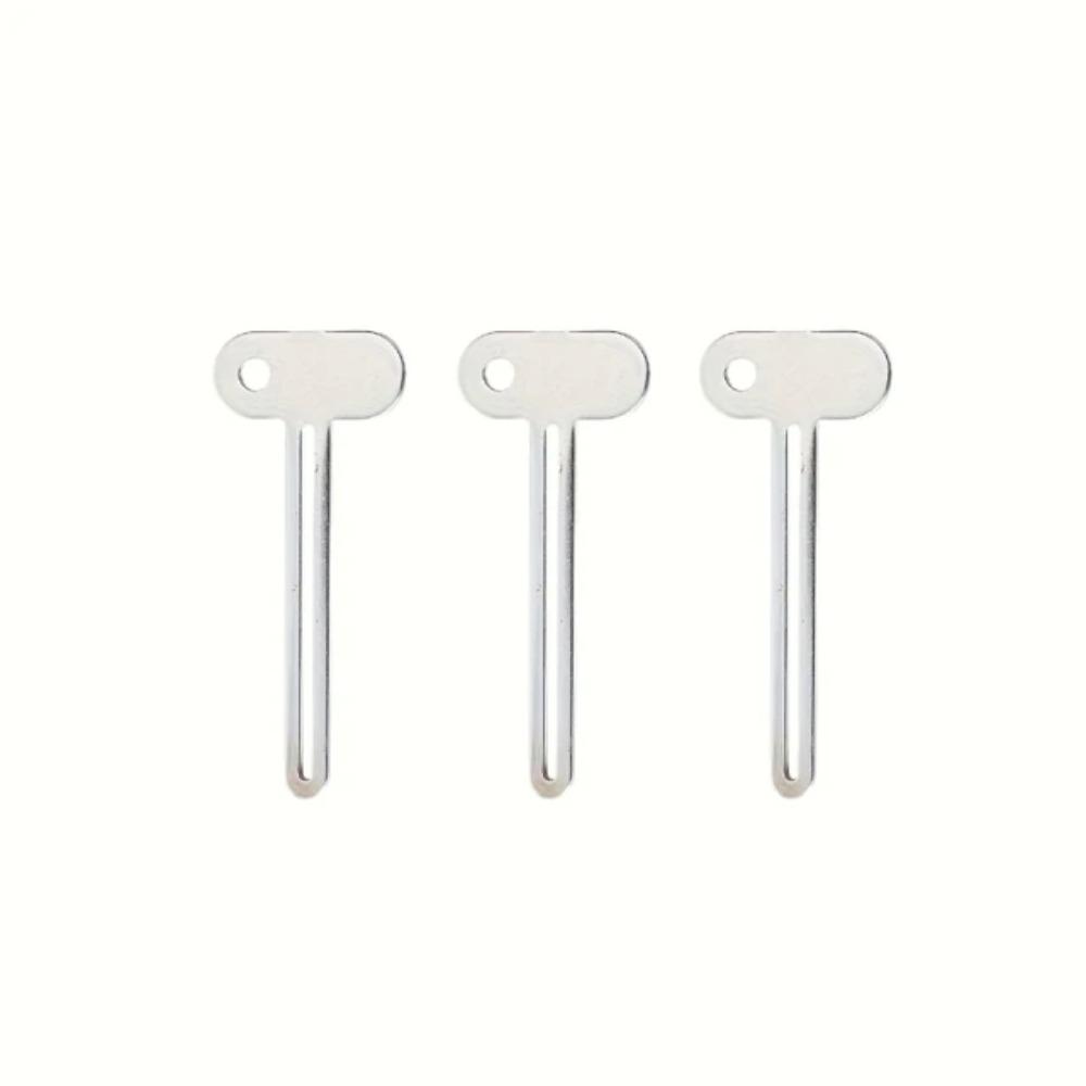Zahnpastapresse aus Edelstahl, Haar-, Öl- und Farbpresse, drehbarer Spender für Salben, Kosmetik, Badezimmer-Zubehör 3PCS silber