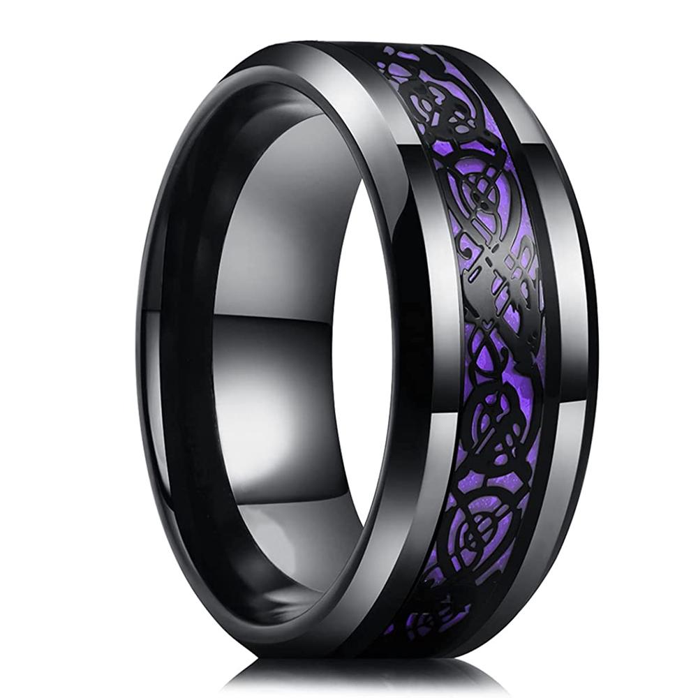Einfache 8mm Regenbogenfarbene Edelstahlringe für Männer Frauen Bunte Matte Gebürstete Herrenringe Ehering Schmuck Dropshipping 10 gray