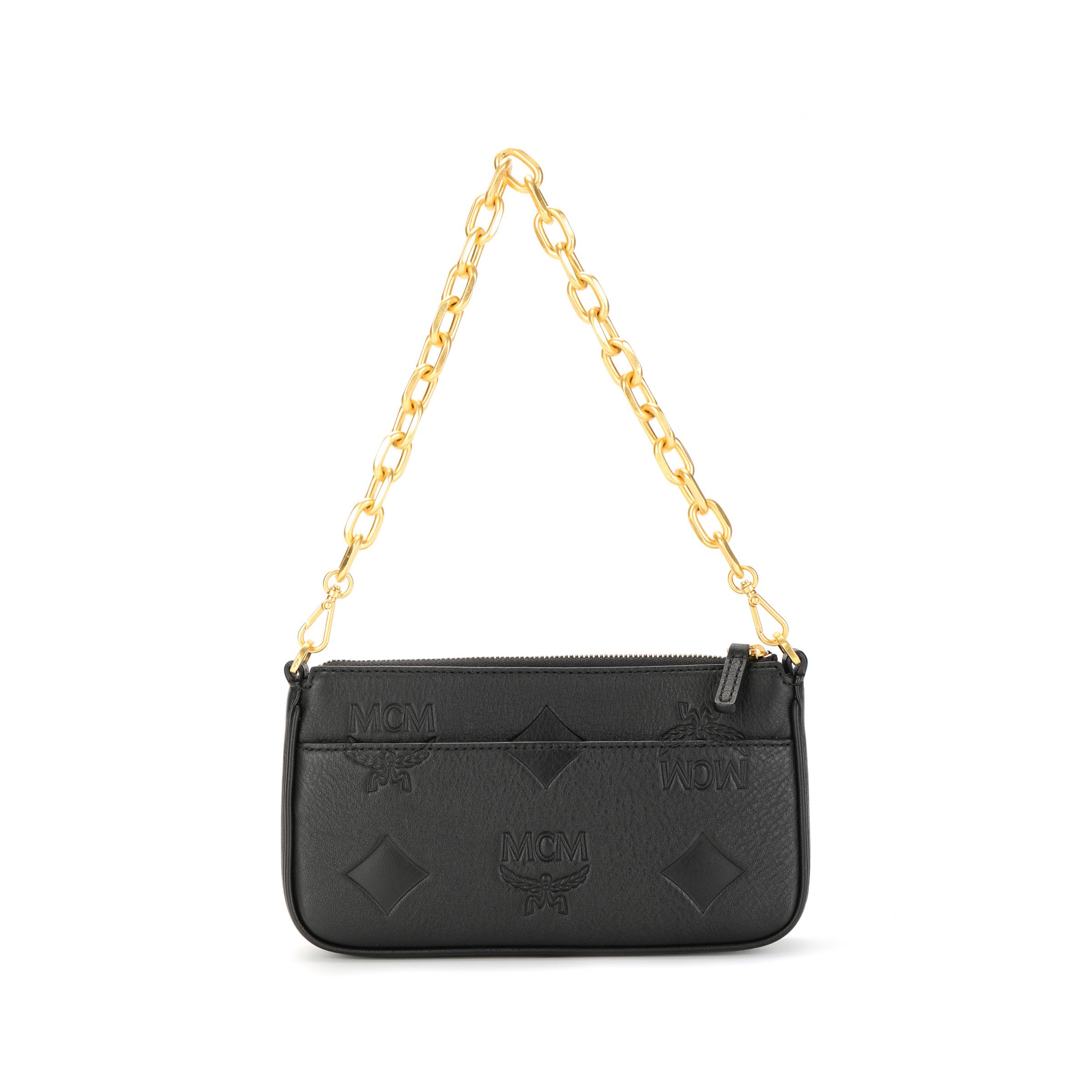 MCM Klassisches Design Napa-Leder Crossbody-Tasche Damen Taschen Schwarz MYZFSTA01BK001 Basic Set (Bag+Dust Bag)