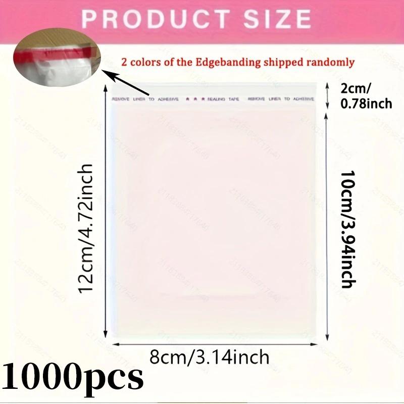 1000 Stück selbstklebende transparente Zellophan-OPP-Geschenktüten für Süßigkeiten, Kekse, Snacks, Schmuck, Haarspangen, Schreibwaren, Kekse, Lebensmittelverpackungen, Backen 8x12cm