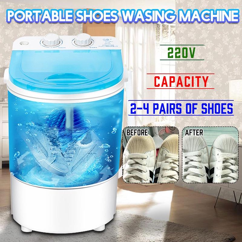 5kg Schuhe Waschmaschine Einzeltrommel Wasch- und Trocknermaschine für Schuhe Kleidung Dual-Use Schuhreiniger Einzel Mini