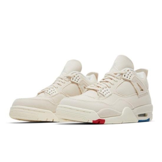 Air Jordan Wmns Air Jordan 4 Retro Blank Canvas AJ4 Damen DQ4909-100 EU 43 grau/rot