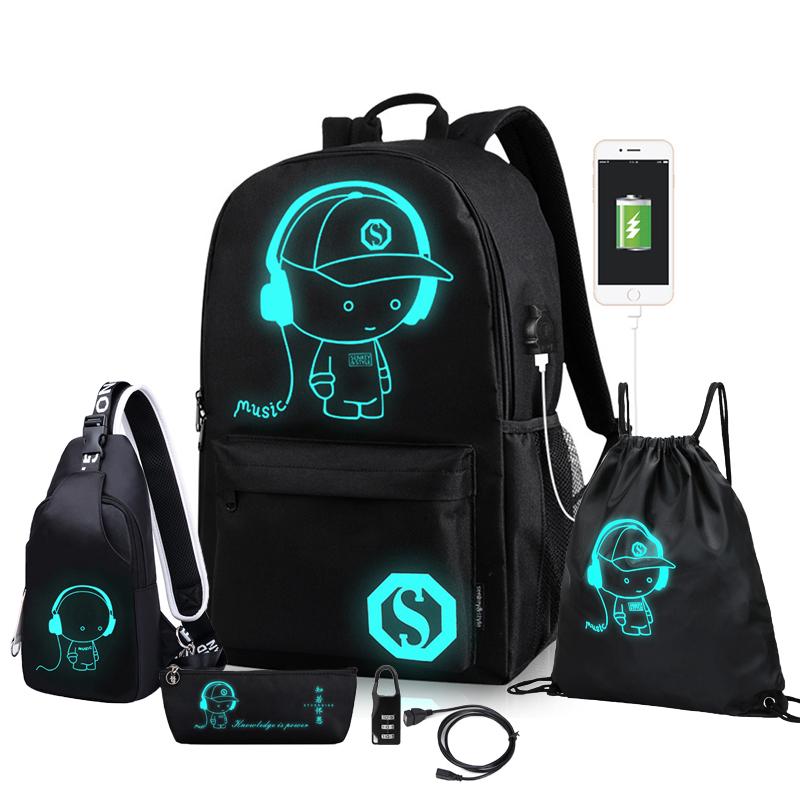Wasserdichter leuchtender Kinderrucksack Kinderschultaschen für Jungen Orthopädischer Schulrucksack Grundschultasche Büchertasche