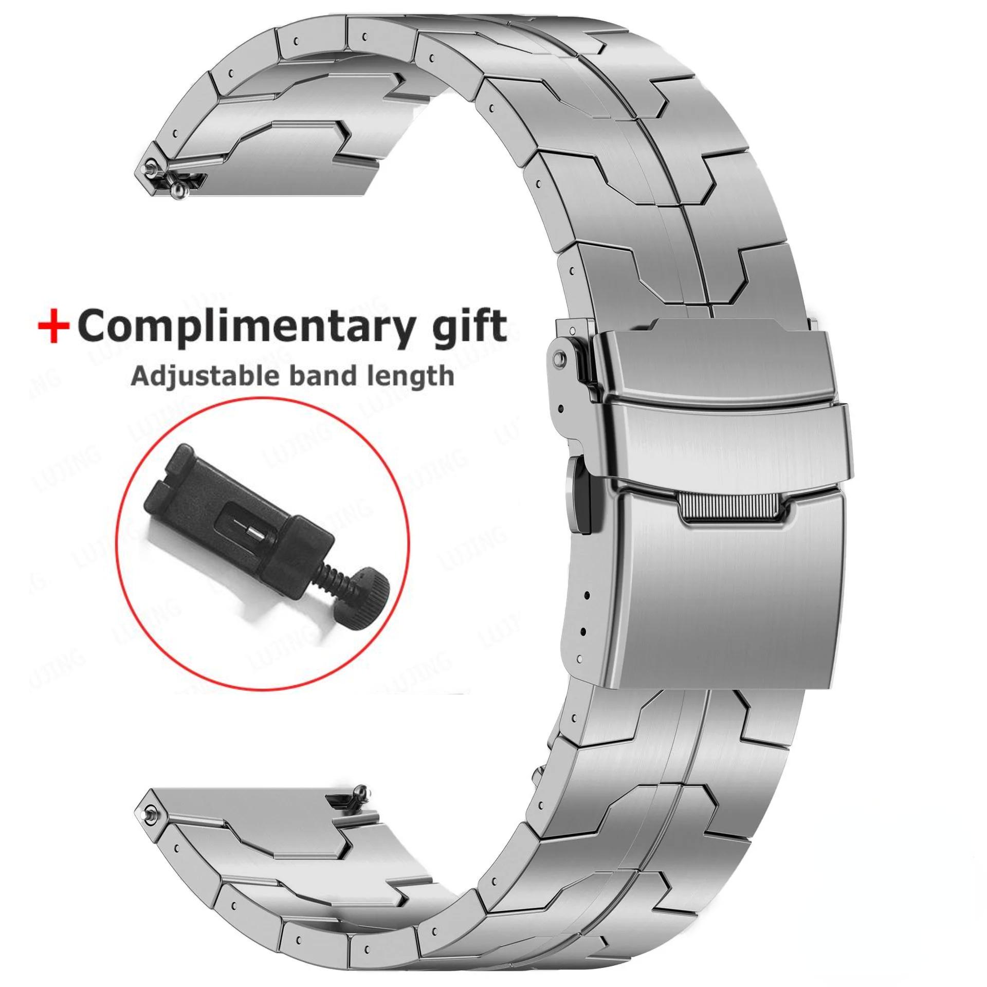 22mm Titan Armband für Huawei Uhr 4/3 Pro GT4/3Pro 46mm Ultimative Uhr Strap für Amazfit Balance GTR 4/3/2 47mm Armband For Amazfit GTR 3 silber