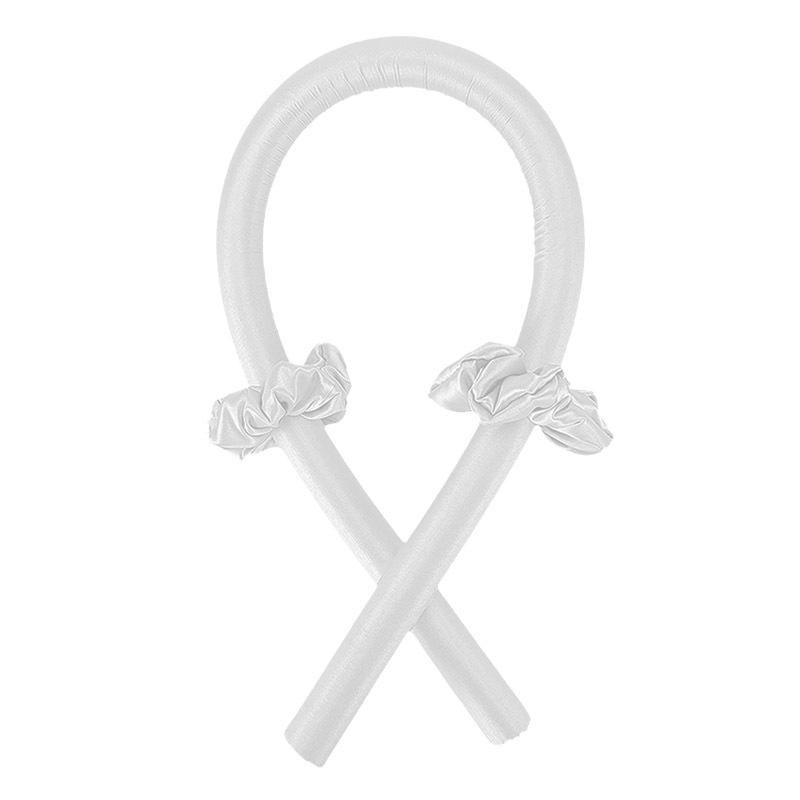 Lockenwickler Heatless Stirnband Curling Rod Schaum Curler Seide Curling Band Haar Ring DIY Haar Styling Werkzeuge Machen Haar Locken weiß