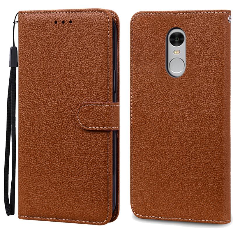 Für Xiaomi Redmi Note 4 Hülle Note 4X Leder Klapphülle Für Xiaomi Redmi Note 4 Global Brieftasche für Xiaomi Redmi Note 4X Handyhülle For Redmi Note 4 braun