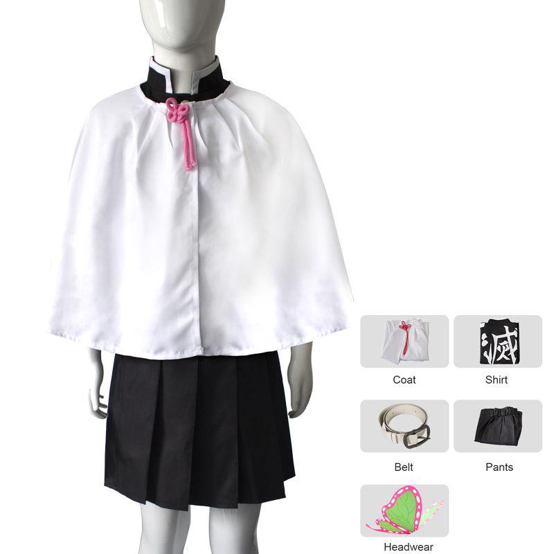 Machen Sie Ihre Kinder bereit für Karneval mit Demon Slayer Kimetsu No Yaiba Kamado Nezuko Kinder Cosplay Kimono Roben Tsuyuri Kanawo Suit,150cm