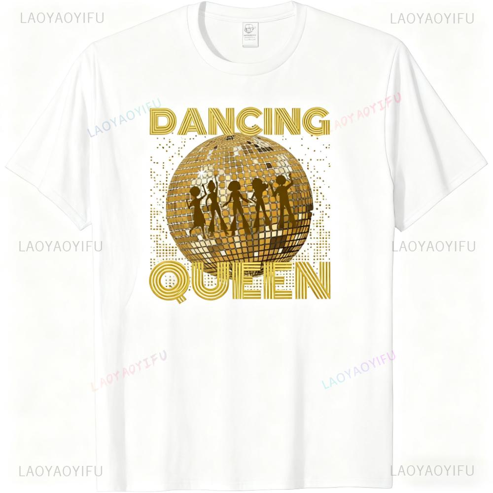 Dancing Queen T-Shirt s s s Vintage T-Shirt Boogie Disco Queen T-Shirt Geburtstagsparty Damen T-Shirt Muttertagsgeschenk Oberteile M