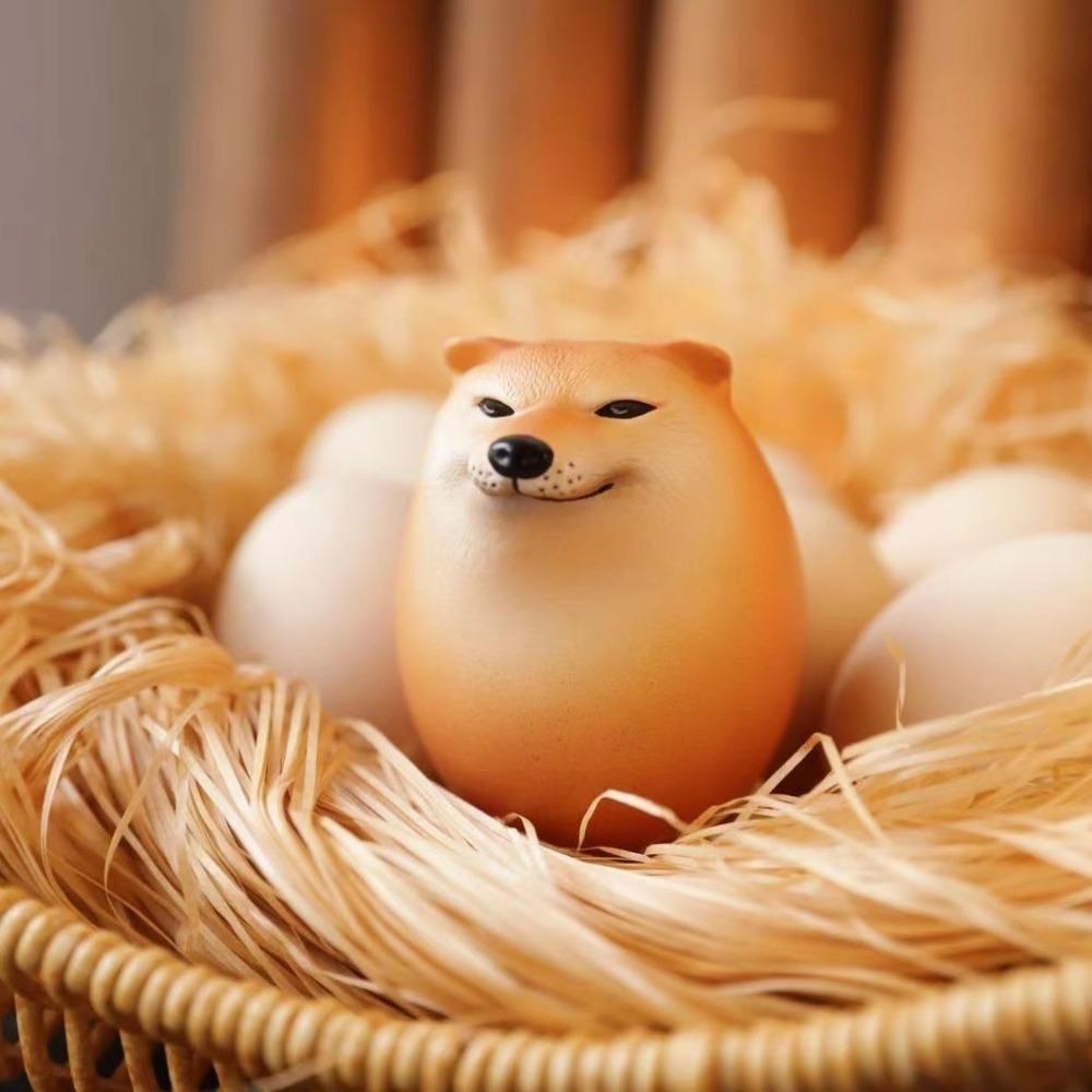 Realistische Form Hunde-Ei-Spielzeug Shibako Hunde-Ei Stressabbau-Spielzeug Kreatives Squishy Fidget-Spielzeug Kinder Shibako Dog Egg