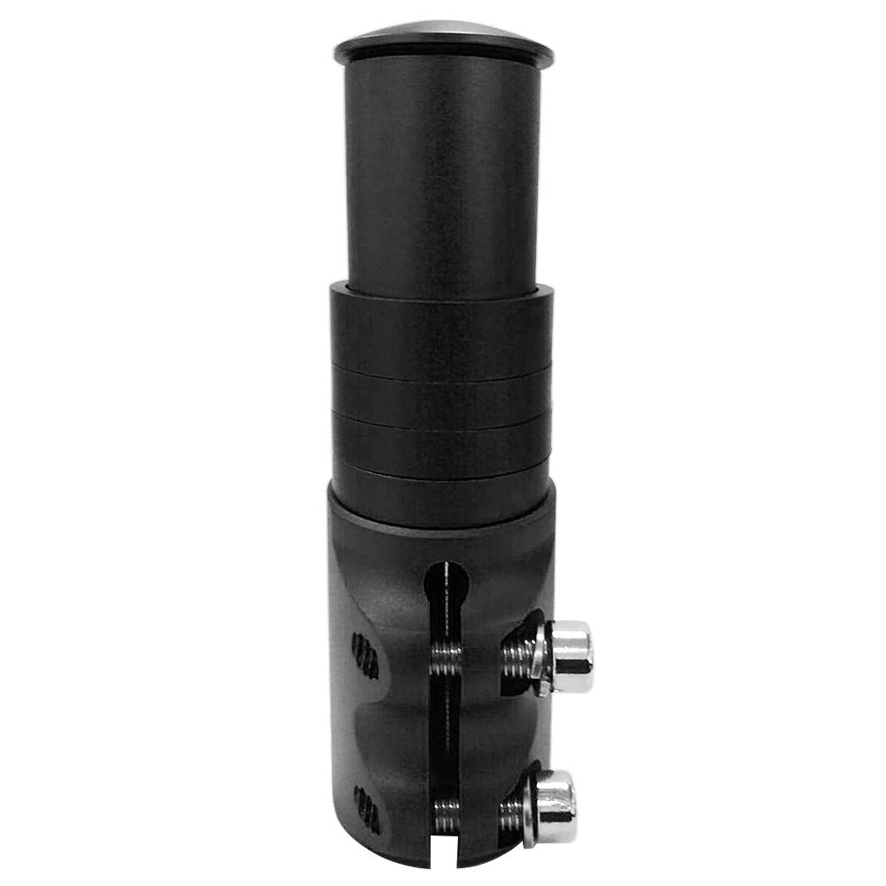 Aluminiumlegierung Fahrrad Gabel Vorbau Riser Extender Verlängerung Fahrrad Radfahren Fahrrad Vorbau Head Up Raiser 124mm schwarz