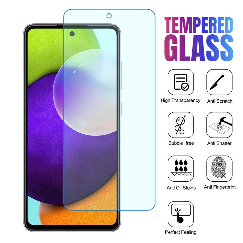 Schutzglas für Samsung Galaxy A52 5G A72 A22 5G A32 4G A42 A02 A12 A02S A03S A51 A71 gehärtetes Glas Galaxy A52 Displayschutzfolie Sicherheitsfolie Samsung A52 reinfarbig
