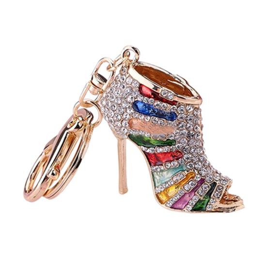 Schuhe Anhänger Schlüsselanhänger Strass Schlüsselanhänger Schlüsselanhänger Dekor bunt