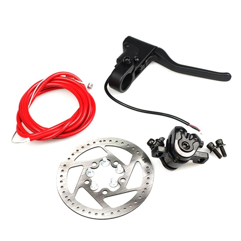 Elektroroller Scheibenbremse Bremsen Griff Hinterrad Rotor 110mm 120mm Bremskabel 1900mm für M365 Elektrofahrrad 6hole