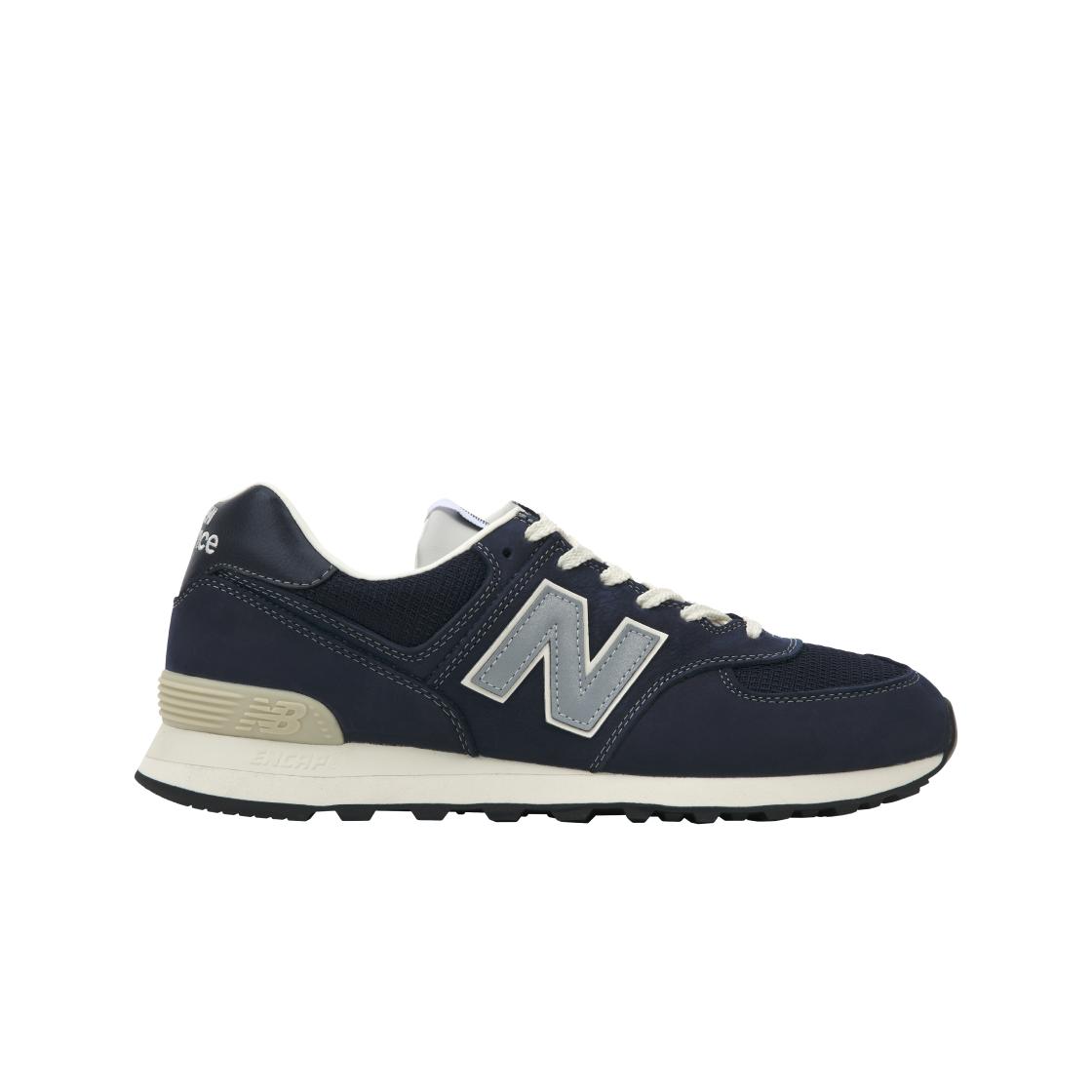 New Balance Pottery X NB 574 Retro Lässig Dämpfend Langlebig Low-Top Sneakers Unisex Sneakers Tiefblau U574BG2 37.5