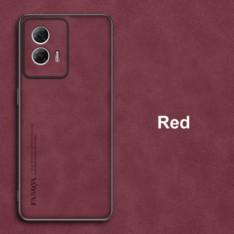 Für Motorola Edge 50 Fusion Hülle Luxus PU Leder Handyhülle Für Motorola Moto Edge 50 Fusion 5G Rückseite Silikonschutz Moto Edge 50 Fusion rot