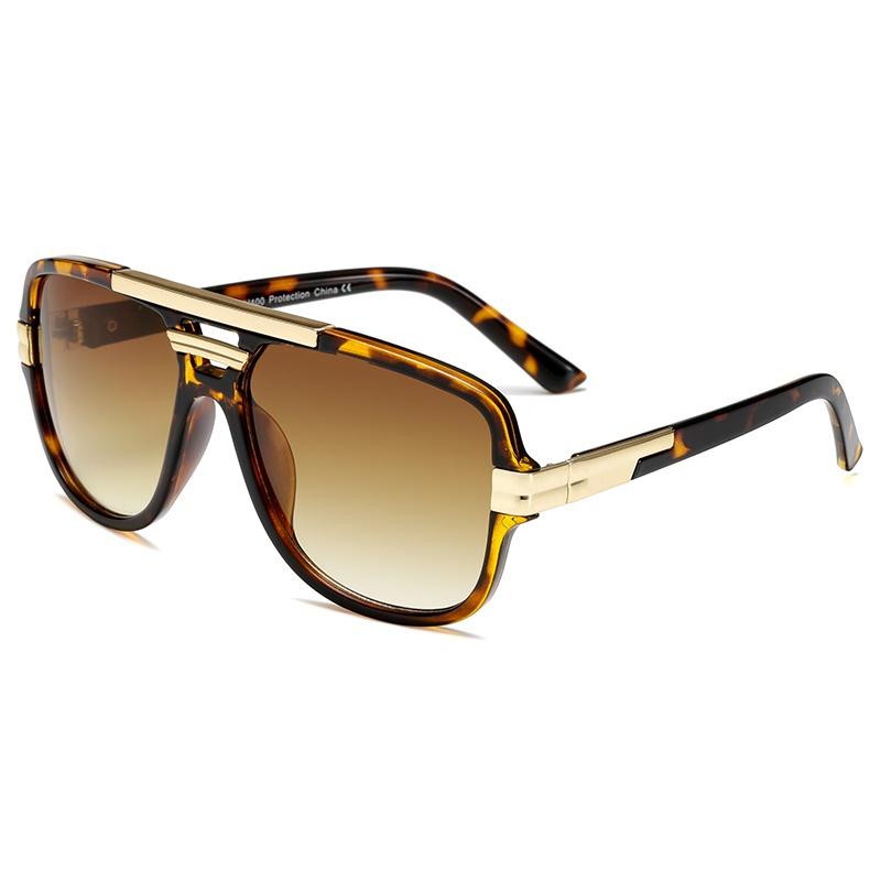 Mode Männer Sonnenbrille Vintage Männliche Quadratische Sonnenbrille Luxus Sonnenbrille UV400 Shades Brillen