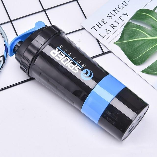 Shaker-Flaschen für Proteinmischungen – 28-Unzen-Protein-Shaker-Flasche – leerer, speziell entwickelter, leicht zu greifender Getränke-Shaker-Becher für einfaches blau