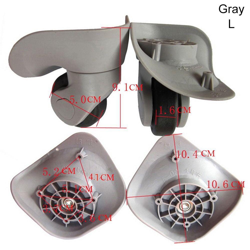 A08 Koffer Spinner Caster Gummiräder Koffer Reparatur Ersatz Hand Spinner Gepäck Räder L graue
