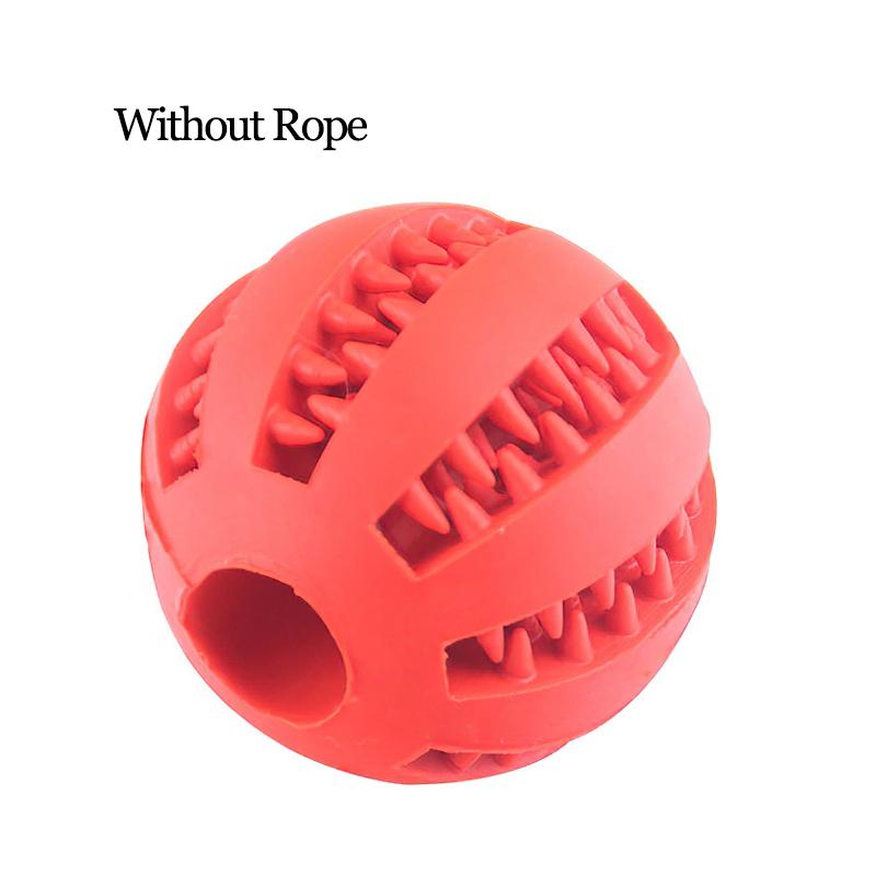 Leckende Bälle aus Gummi für Haustiere, Spielzeug für kleine und große Hunde, Leckerli-Bälle mit Seil, Kauspielzeug für Welpen, bissfestes Spielzeug, Hundezubehör Ball 5cm pink