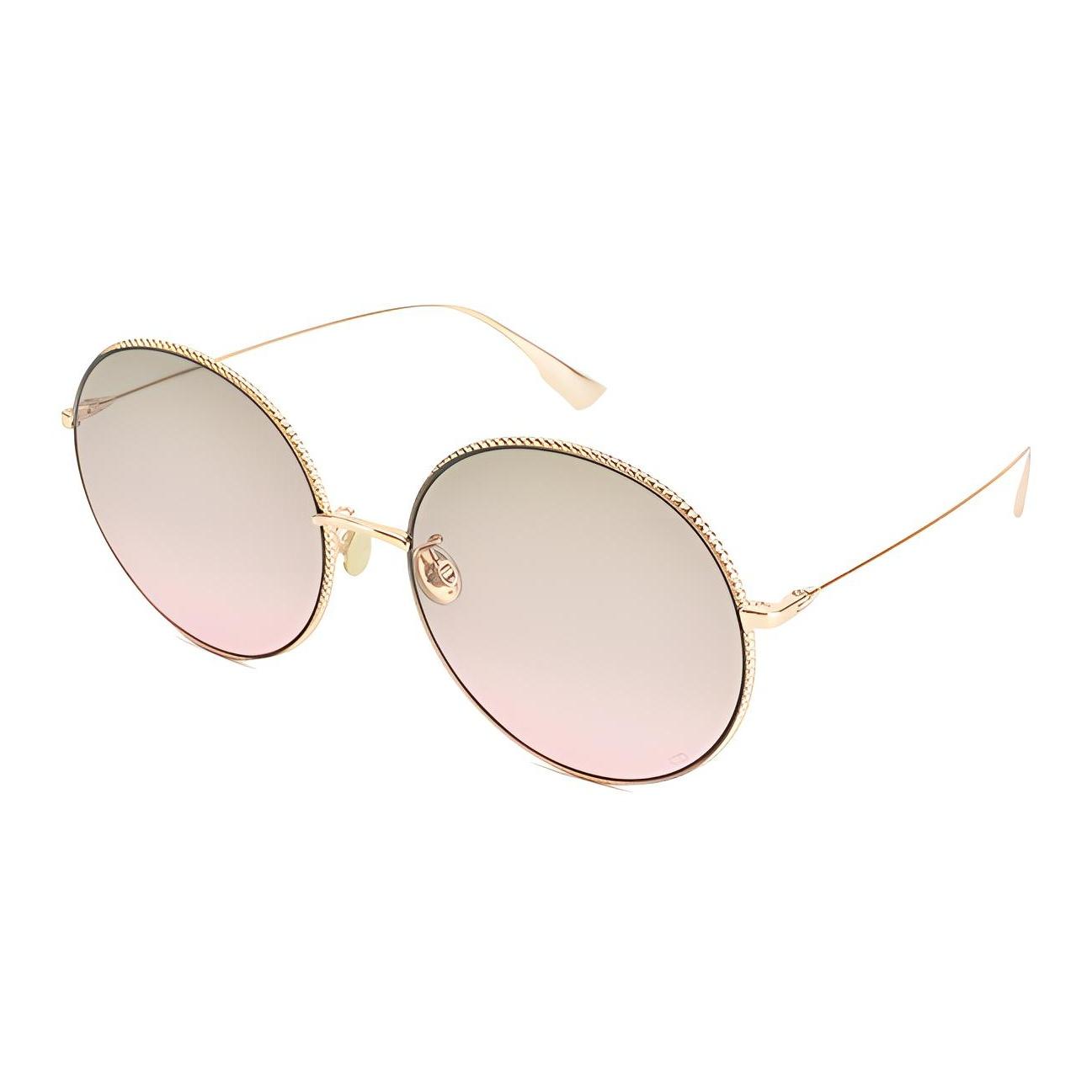 Dior Goldrahmen Pink Grün Farbverlauf Runde Sonnenbrille Herren Sonnenbrille DIORSOCIETY2F-DDB-6086 Gold