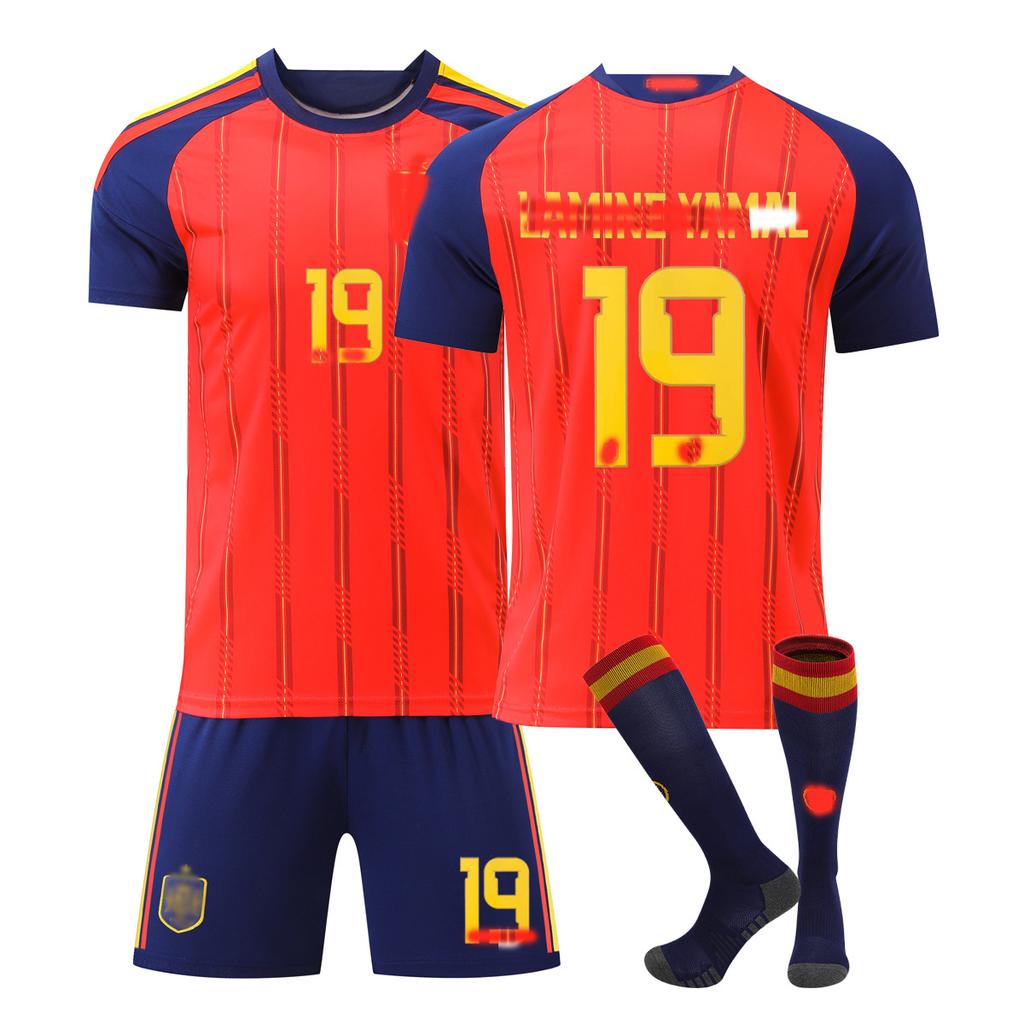 2026 FIFA Fussball-Weltmeisterschaft Spanien Heimtrikot #19 Lamine Yamal XL Recommended height 180-190cm