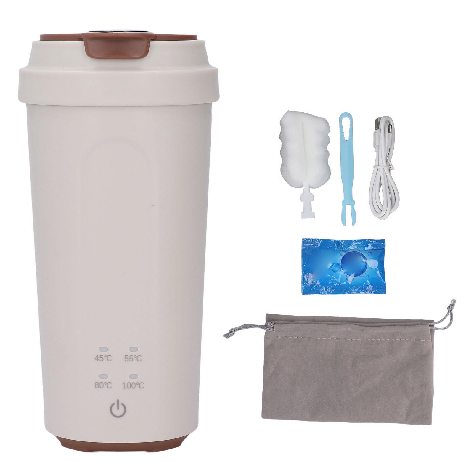 Tragbarer Wasserkocher Edelstahl 500ml 300W Wiederaufladbar 5000mAh Schnellkochend Reise Mini