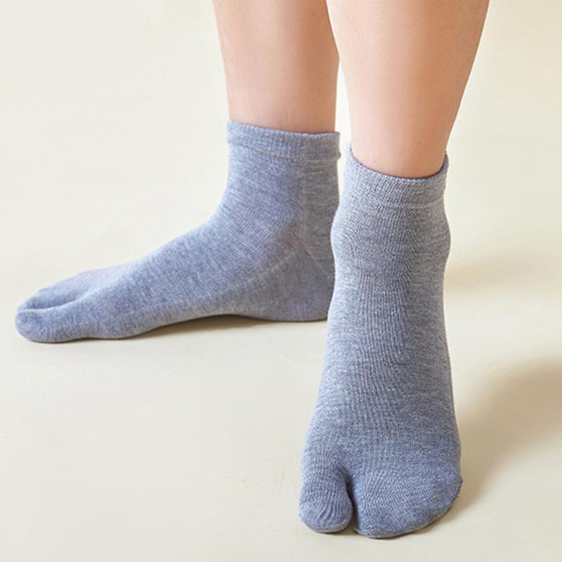 Baumwoll-Tabi-Socken Zwei-Zehen-Zehensandalen-Socken Herren Damen Indoor-Clogs Socken für Hallux Valgus Orthopädische Japanische Zwei-Zehen-Socken EU 34-39